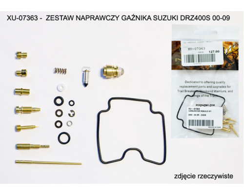 Ремкомплект карбюратора psychic suzuki drz400s 00-09 (26-1107) (для 1 карбюратора)