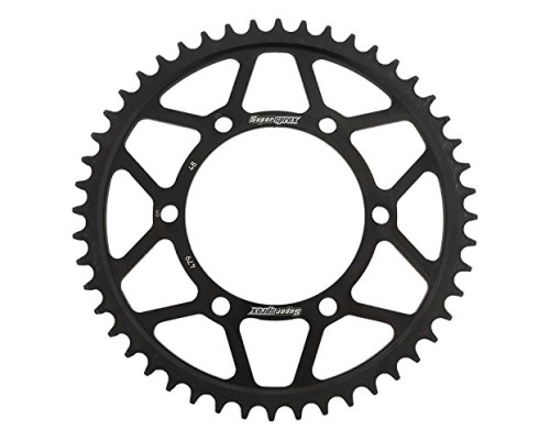 Зарідня зірочка supersprox 798 47 suzuki rm 85 02-12, yamaha yz 80/85 (jtr798.47) (ланцюг 428) чорна сталь