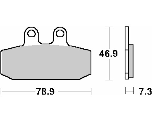 Sbs акційні гальмівні колодки kh256 street standard ceramic aprilia atlantic 500 '02-'05, leonardo 125/150 '99-'06, scarabeo 125/150 '99-'04, scarabeo 500 '03-'11, sportciЗАДНІ200/250 '04-'08, sportciЗАДНІ125 '04-&#