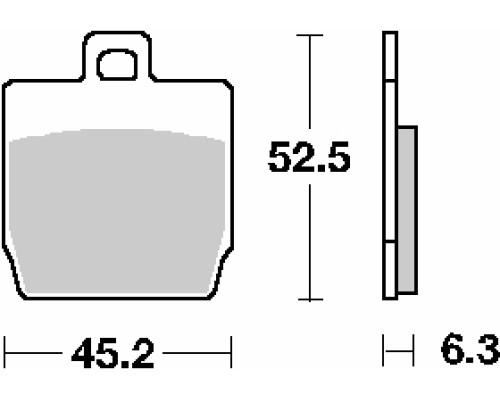 Гальмівні колодки sbs акційні kh268 street standard ceramic колір чорний