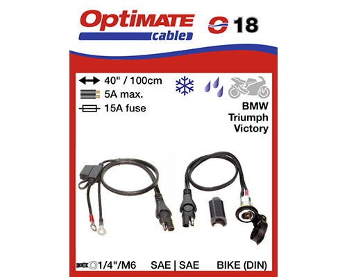 ГНІЗДО ДЛЯ ПРИКУРУВАЛЬНИКА OPTIMATE DIN 12V З АВТОМАТИЧНИМ ЗАКРИВАННЯМ І КАБЕЛЕМ ПІДКЛЮЧЕННЯ АКУМУЛЯТОРА (EL)