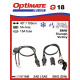 ГНІЗДО ДЛЯ ПРИКУРУВАЛЬНИКА OPTIMATE DIN 12V З АВТОМАТИЧНИМ ЗАКРИВАННЯМ І КАБЕЛЕМ ПІДКЛЮЧЕННЯ АКУМУЛЯТОРА (EL)