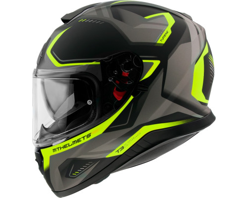 Mt promotion інтегральний helmet thunder 3 sv turbine c3 колір чорний/сірий/жовтий fluo mat розмір s