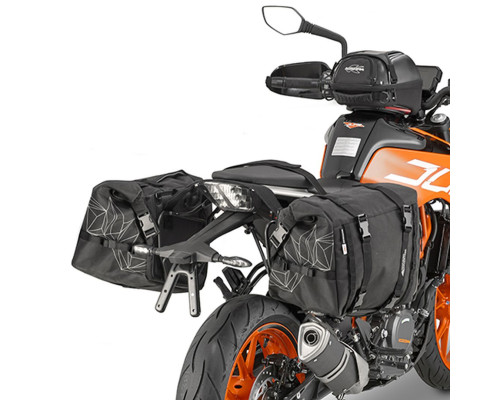 Kappa, Стелаж, підсумки бокові, KTM Duke 125-390, 2017-2019, чорний