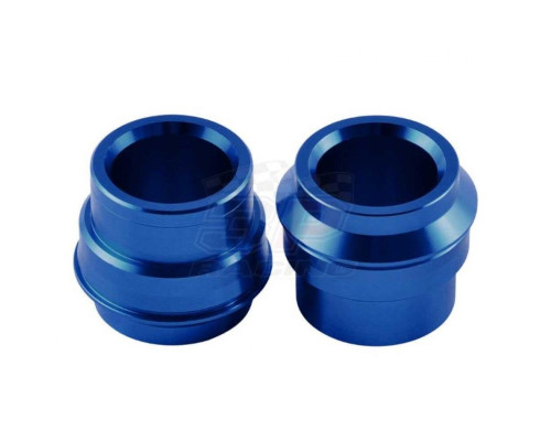 Проставки переднього колеса accel ktm sx/sxf 125-530 '15-'23, exc/excf 125-530 '16-'23, husqvarna tc/fc 125-400 '15-23, te/fe 125-501 '16-23, tx/fx 125-450 '17-23 blue (вісь 22 мм)