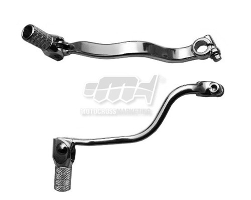 M.c. важіль перемикання передач suzuki rm 80/85 89-17 (алюміній) (кований) сріблястий колір, сталевий наконечник