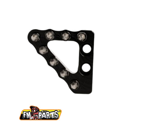 Fm-parts колодка заднього гальмівного важеля (широка) ktm/husqvarna/gas колір чорний