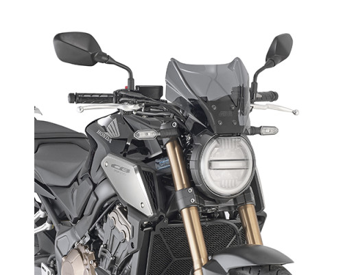Givi CB650R Benelli 502 CFMoto Вітрове скло димчасте 22x31 см комплект 2019