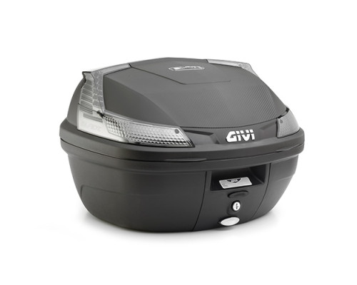 Givi B37 Tech центральний кофр Monolock 37л чорний з пластиковою пластиною
