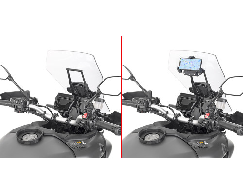 Givi Tracer 9 Поперечка для Монтажу GPS/Смартфона YAMAHA 2021 Чорний