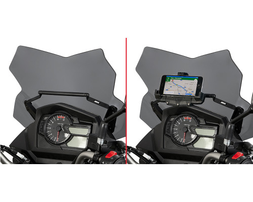Givi поперечка для монтажу GPS/смартфона Suzuki DL 650 V-Strom 2017-2020 чорний