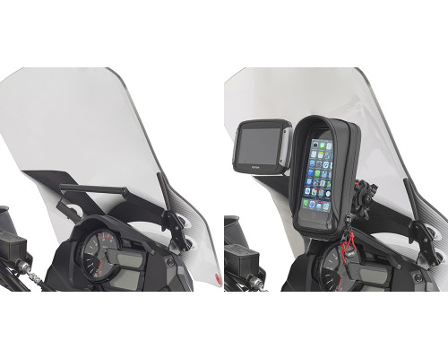 Givi DL 1000 V-Strom Поперечка для Монтажу GPS/Смартфона для Suzuki (2014-2018) Чорний