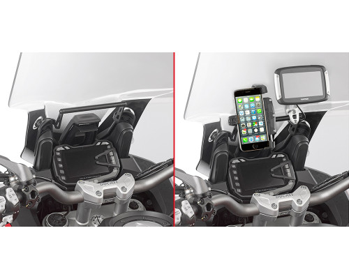 Givi Multistrada Поперечка для Монтажу GPS/Смартфона Ducati Чорний
