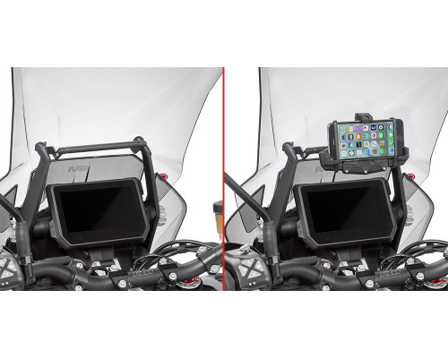 Givi поперечка для монтажу GPS / смартфона KTM 1290 Super Adventure 2017-2018 чорний