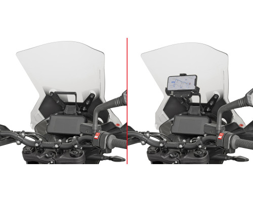 Givi, поперечка для монтажу GPS/смартфона, KTM 790 Adventure/R, 2019, чорний
