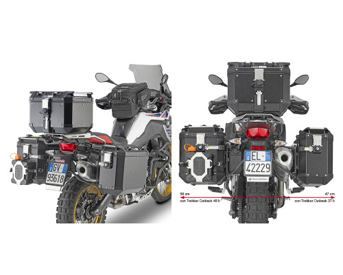 Givi Outback Стійка для бокових кофрів BMW F 750/850 GS (18) Чорний