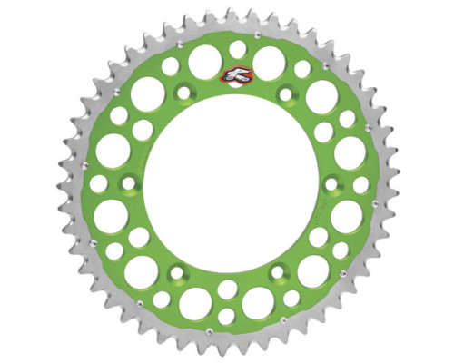 Оренда задня зірочка twinring 489 50 (сталь/алюміній) зелений kawasaki kx/kxf (jtr460,50) (48950)