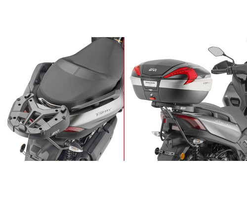 Givi, Стелаж для центрального кофра, без плити, YAMAHA X-Max 125/TriciЗАДНІ300/X-Max 300 (2017-2020), чорний