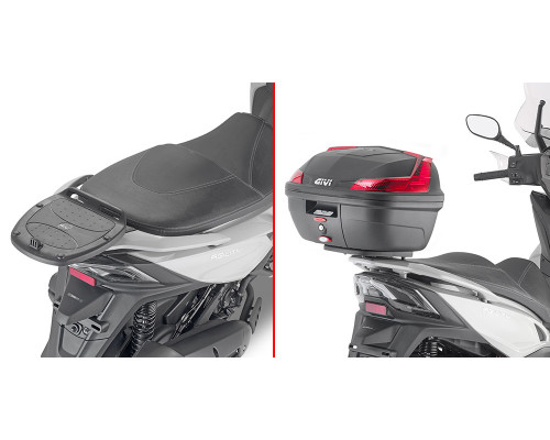 Givi, Стелаж kufra центрального Monolock, для Kymco AgiliЗАДНІ300 R16, 2019-2020, чорний