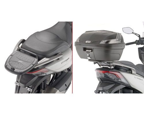 Givi X-Town 125-300 CiЗАДНІСтелаж для центрального кофра Monolock Без плити Чорний