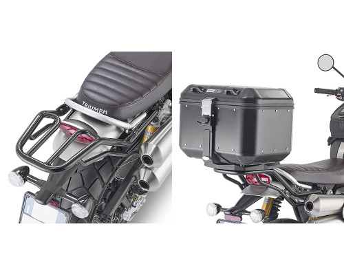Givi Стелаж для центрального кофра без плити Triumph Scrambler 1200 2019-2022 чорний
