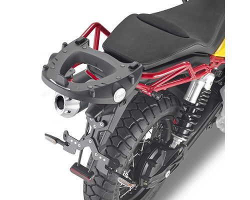 Givi, Стелаж для центрального кофра, без плити, для Moto Guzzi V85 TT, 2019-2022, чорний