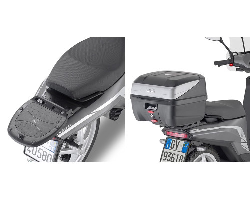 Givi NGS1-NGS2-NGS3 Стійка для центрального кофра Monolock Без плити Чорний