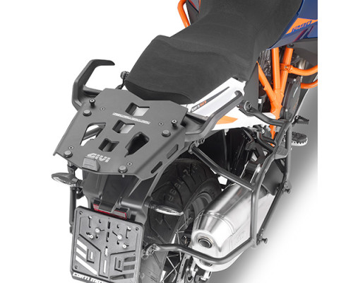 Givi 1290 Super Adventure Стелаж для центрального кофра з алюмінієвою пластиною Monokey KTM 2021 Чорний