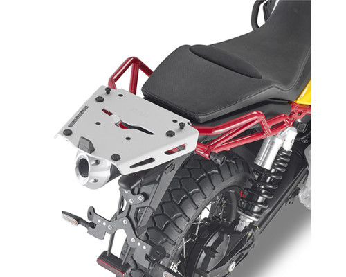 Givi V85 TT Стійка для центрального кофра з алюмінієвою пластиною Monokey для Moto Guzzi 2019 Чорний