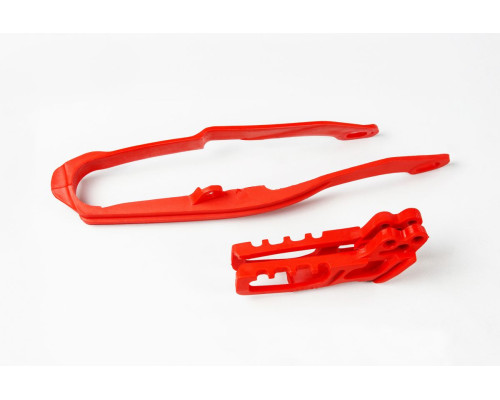 Комплект UFO повзун + направляюча ланцюг HONDA cr 125/250, crf 250r/x, 450r/x '05-06, червоний
