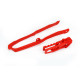 Комплект UFO повзун + направляюча ланцюг HONDA crf 250r/rx '18-21, crf 450r/rx '17-18, червоний