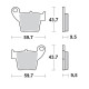 Гальмівні колодки moto-master kh346 nitro racing sinter metal soft: 22 (nitro sport) cr 125-250, crf 450