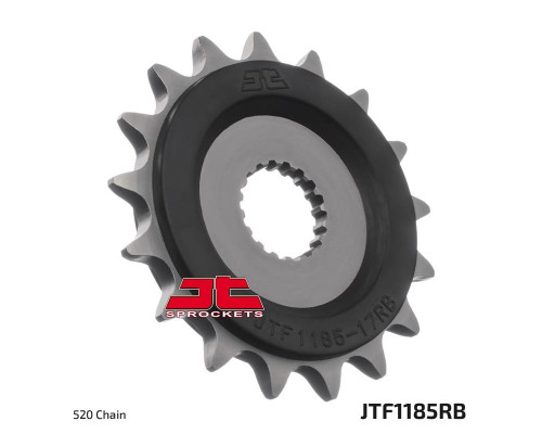 Передня зірочка jt з гумою triumph 900 street twin / cup / scrambler '16-18 (jtf1185.17rb)* (ланцюг 520)