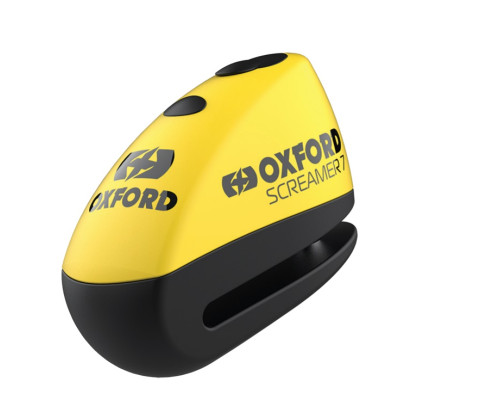Oxford Screamer XA7 блокування диска гальма з сигналізацією штир 7мм чорний/жовтий флуо