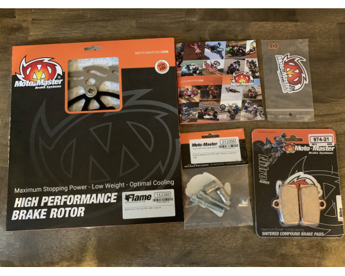 Акційний комплект moto-master husqvarna tc 85 `14-19, ktm 85 sx `12-19, ktm ebike freeride sx/exc `12-19 комплект: плаваючий диск 260mm (112160), адаптер, колодки
