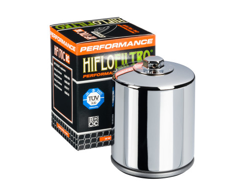 Hiflo HF170CRC Фільтр оливи Racing Harley-Davidson Хромований