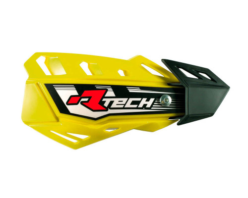 Racetech (rtech) налокітники flx cross/enduro жовті (з 2 типами кріплення до керма та руків'я)