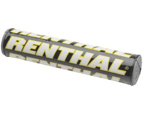 Губка для керма renthal sx pad (240 мм) командна, колір чорний/жовтий/білий з логотипом renthal