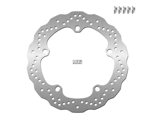 Ng передній гальмівний диск bmw r 850gs '99-'07/1100gs '94-'01/1150/1200gs '04-'18, f750gs '18-'20, f850gs '19-'20 (305x181x4.8mm) (5x14.0mm) хвиля
