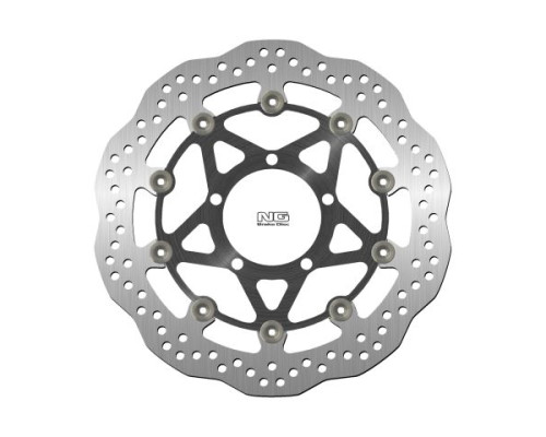 Ng передній гальмівний диск triumph daytona 675 '06-'13, street 675 '07-'13 (310x84.5x5) (5x10.5mm) (алюмін. центр) хвиля - замінює ng1257x