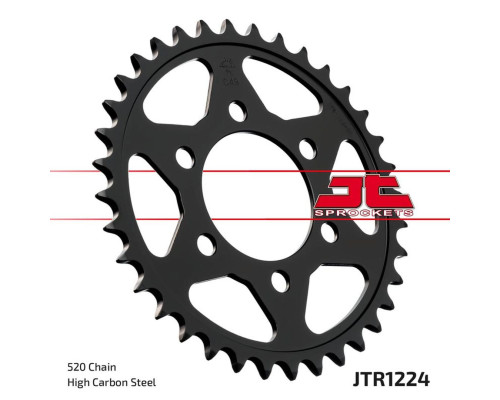 Jt задня зірочка honda cbf 250r abs '18-'19, cb 300r '19 (jtr1224.36)* (ланцюг 520)