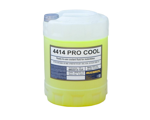 Mannol coolant pro cool 10l motorcycle (-40°c/+135°c) готовий до використання (75)