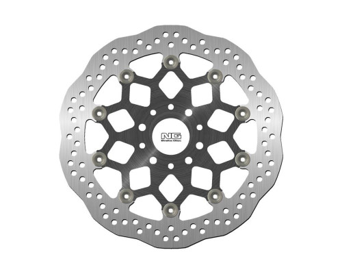 Ng передній гальмівний диск ktm duke 890 r abs '20-'22 (320x52x5mm) (5 отворів) плаваючий (алюмін. центр) хвиля
