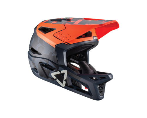 ВЕЛОСИПЕДНИЙ ШОЛОМ LEATT MTB GRAVIЗАДНІ4.0 V22 КОРАЛОВИЙ КОЛІР ЧОРНИЙ/ПОМАРАНЧЕВИЙ РОЗМІР M (57-58 см)