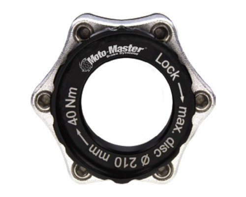 MOTO-MASTER ВЕЛОСИПЕДНИЙ АДАПТЕР CENTERLOCK 6 ?RUB O? 20mm колір чорний SREBRNY