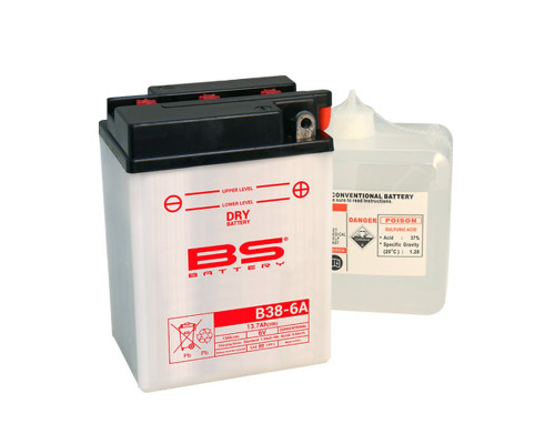 Bs battery b38-6a 6v 13ah 119x83x161 можна обслуговуватися - електроліт окремо (4) ue2019/1148