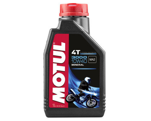 Motul engine oil 3000 4t 10w40 1л (мінеральне)