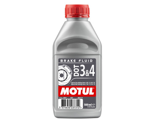 ГАЛЬМІВНА РІДИНА MOTUL DOT3 AND DOT4 0,5 л (СИНТЕТИЧНА)