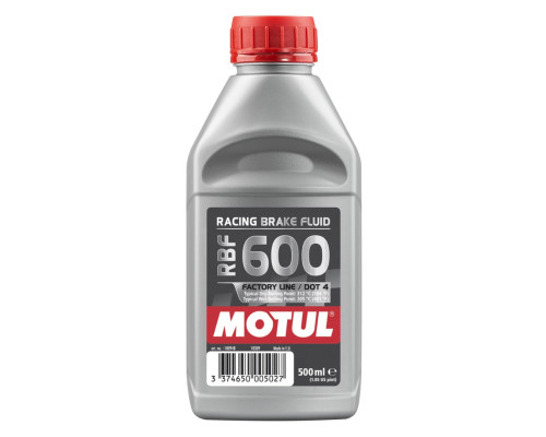 MOTUL BRAKE FLUID RACING RBF 600 DOT4 0,5 л FACTORY LINE (СИНТЕТИЧНА)