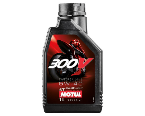 Motul engine oil 300v 4t fl road racing 5w40 1л (синтетичне)